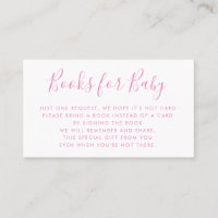 Books Request | Baby Shower Invitation Insert