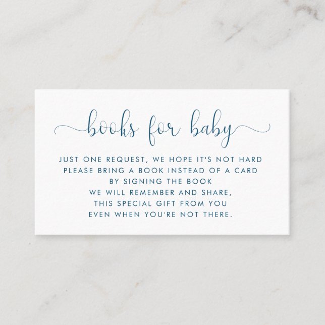 Books Request | Baby Shower Invitation Insert (Front)