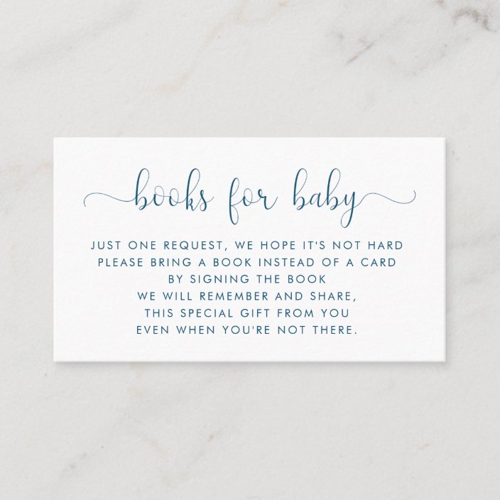 Books Request | Baby Shower Invitation Insert | Zazzle
