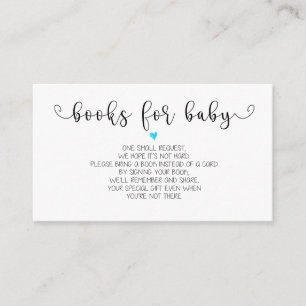 Books Request Baby Shower Invitation Insert