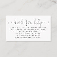 Books Request | Baby Shower Invitation Insert