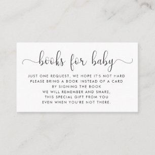 Books Request   Baby Shower Invitation Insert