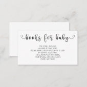 Books Request | Baby Shower Invitation Insert (Front/Back)