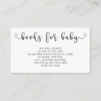 Books Request | Baby Shower Invitation Insert