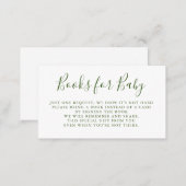 Books Request | Baby Shower Invitation Insert (Front/Back)