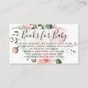 Books Request Baby Shower Invitation Insert