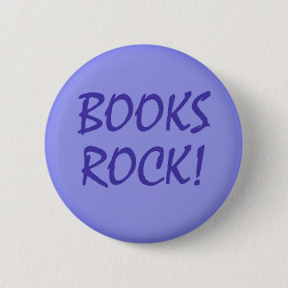 Books Rock - Book Lovers/Readers Pinback Button