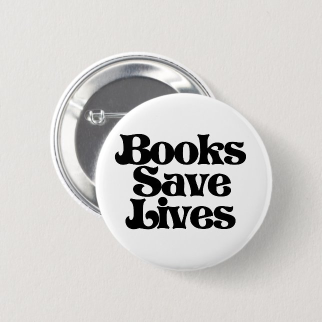 Books Save Lives Button (Front & Back)
