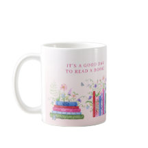 Books Shelf Stacked Good Day Wildflower Floral