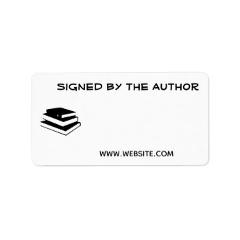 Books Signed By Author  Bookplate Writer Website by alinaspencil at Zazzle