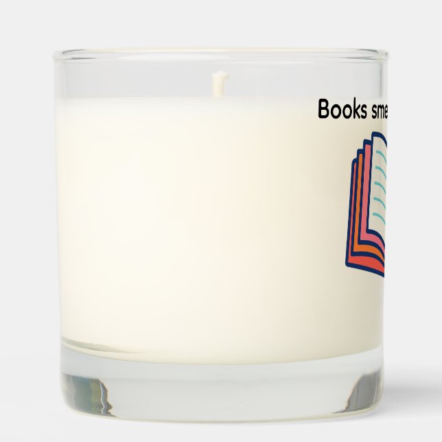 Books smell like knowledge scented candle (Front)