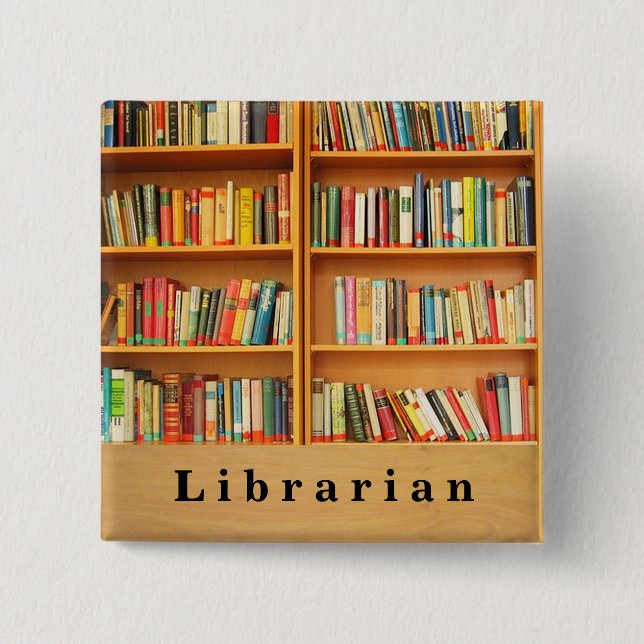 Books Square Button (Front)