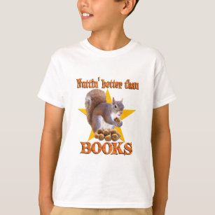 Books Squirrel T-Shirt