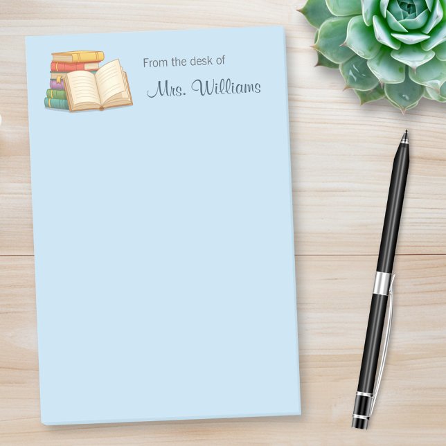 Books Stack Open Book School Teacher Post-it Notes (Creator Uploaded)