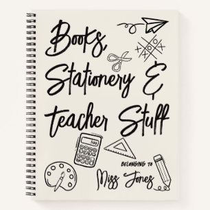books stationery & Teacher Stuff Personalised