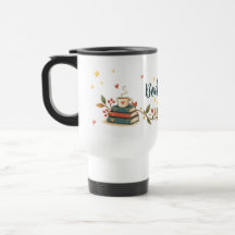 Books, Tea & Me | Cozy Book Lover Travel Mug