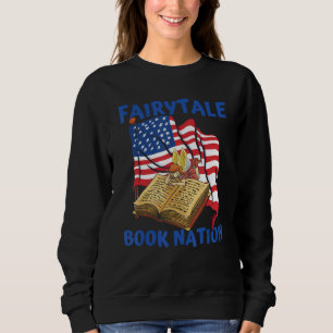 Books Us Flag Bookworm Librarian  Writer Novel Boo Sweatshirt