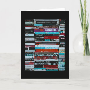 Books vintage poster card