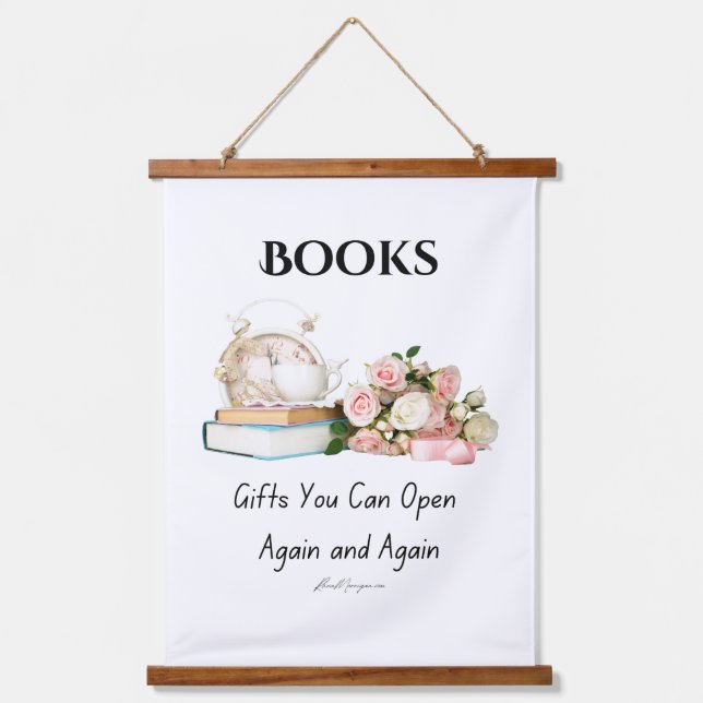 Books Wall Tapestry  (Front)