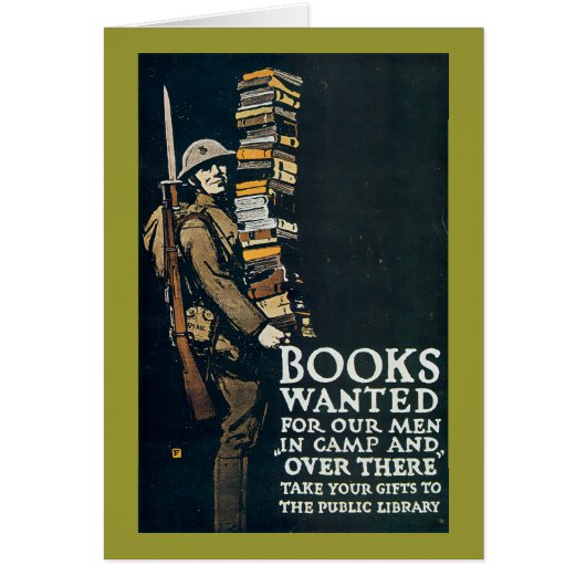 Books Wanted for Our Men Cards (Front)