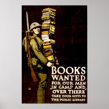 Books Wanted Poster by HTMimages at Zazzle