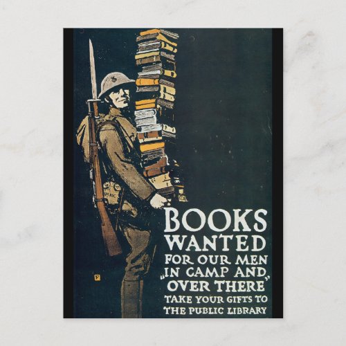 Books Wanted World War II Postcard