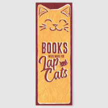 Books were Made for Lap Cats Bookmark