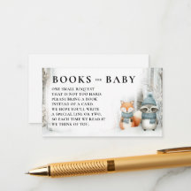 Books Winter Snow Woodland Animals Baby Shower