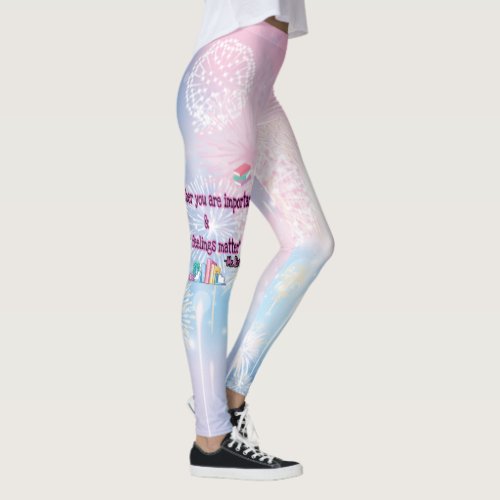 Books With Brie leggings 