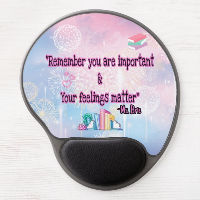 Books With Brie mouse pad  (Front)