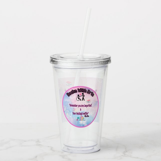 Books With Brie tumbler  (Back)