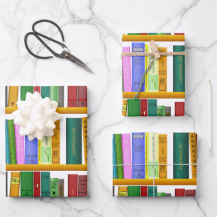 Books Wrapping Paper Sheets