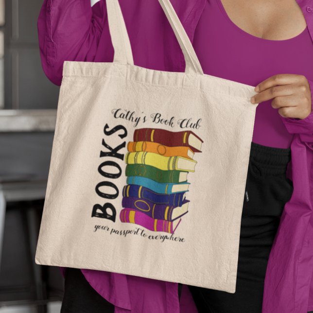 Books Your Passport To Everywhere Book Club Tote Bag (Creator Uploaded)