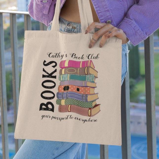 Books Your Passport To Everywhere Book Club Tote Bag (Creator Uploaded)