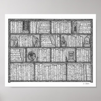 Bookshelf #10 poster
