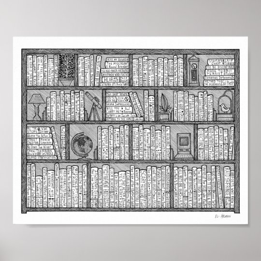Bookshelf 10 poster