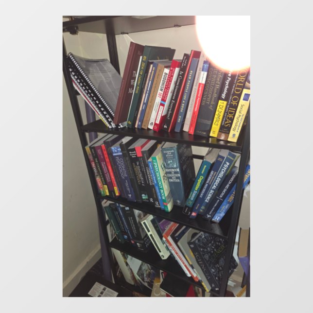 Bookshelf 1 wall decal  (Front)