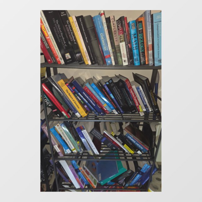 Bookshelf 2 wall decal  (Front)