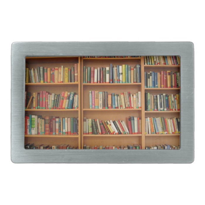 Bookshelf background belt buckles