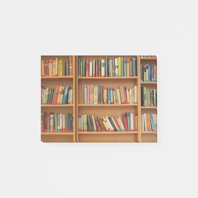 Bookshelf background post-it notes (Front)