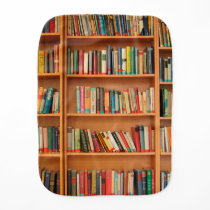 Bookshelf Books Library Bookworm Reading Burp Cloth Bookshelf Books Library Bookworm Reading Burp Cloth