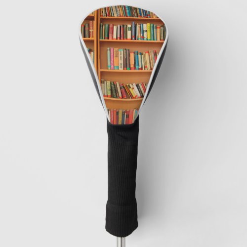 Bookshelf Books Library Bookworm Reading Golf Head Cover