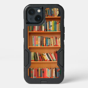 Bookshelf Books Library Bookworm Reading iPhone 13 Case