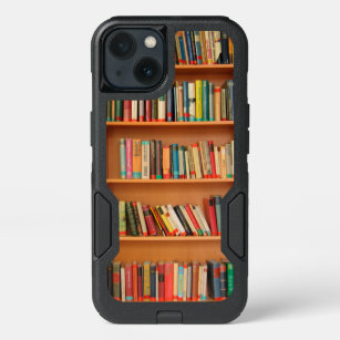 Bookshelf Books Library Bookworm Reading iPhone 13 Case