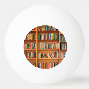 Bookshelf Books Library Bookworm Reading Ping-Pong Ball