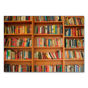 Bookshelf Books Library Bookworm Reading Table Number