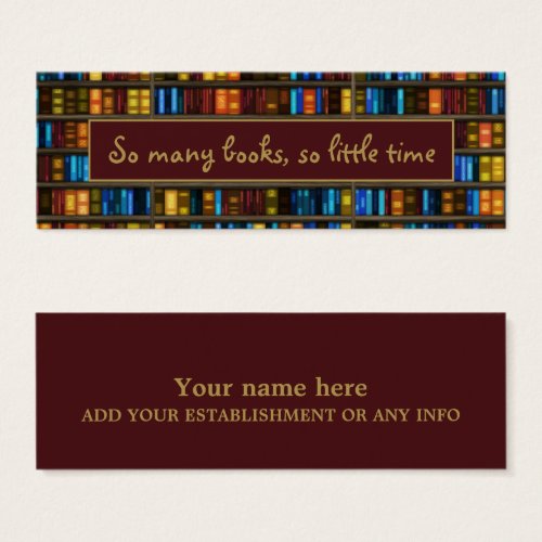 Bookshelf Design Bookmark