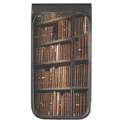 Bookshelf Gunmetal Finish Money Clip