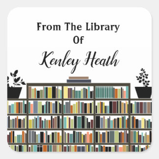 Bookshelf Library Book Labels