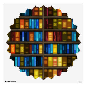 Bookshelves 1 Wall Decals